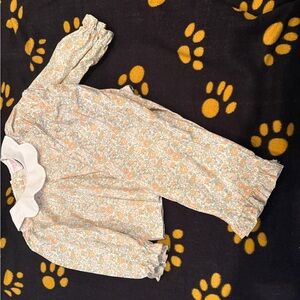 Floral Kids Set with White Collar